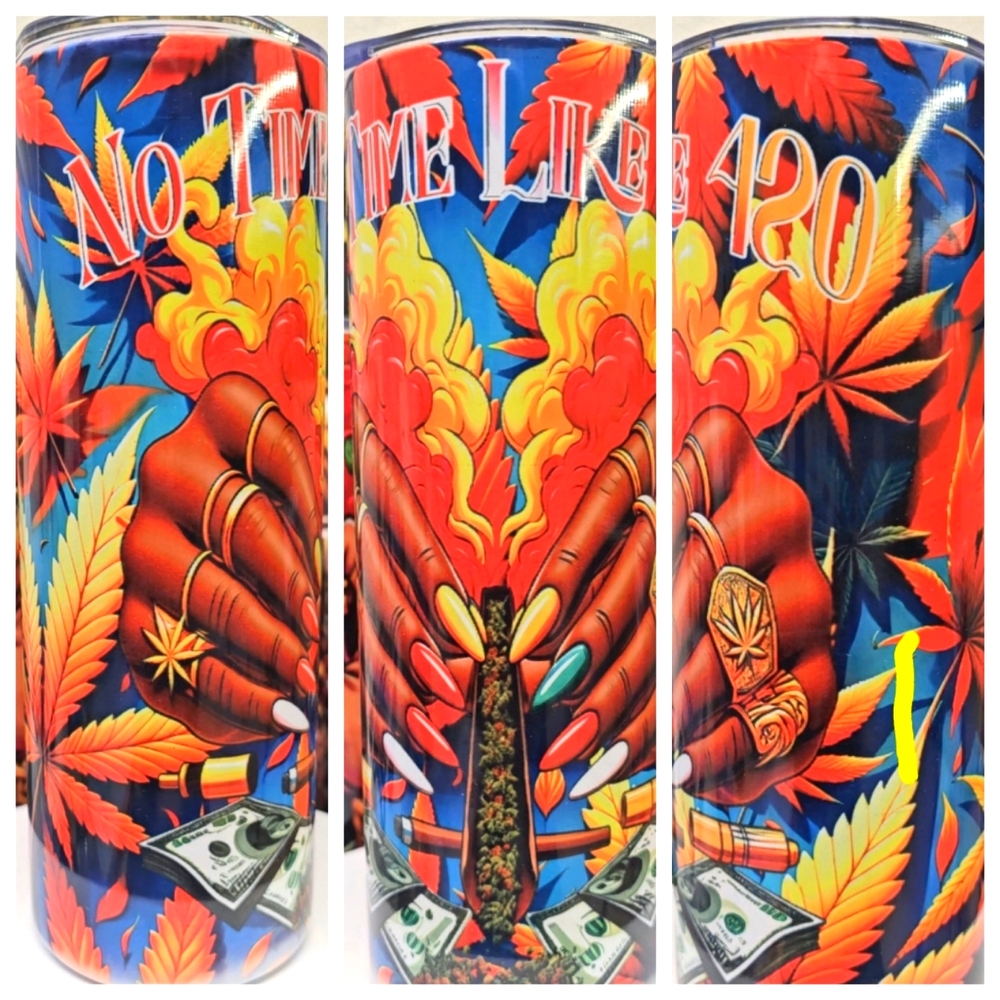 Colorful 420 Themed Tumbler